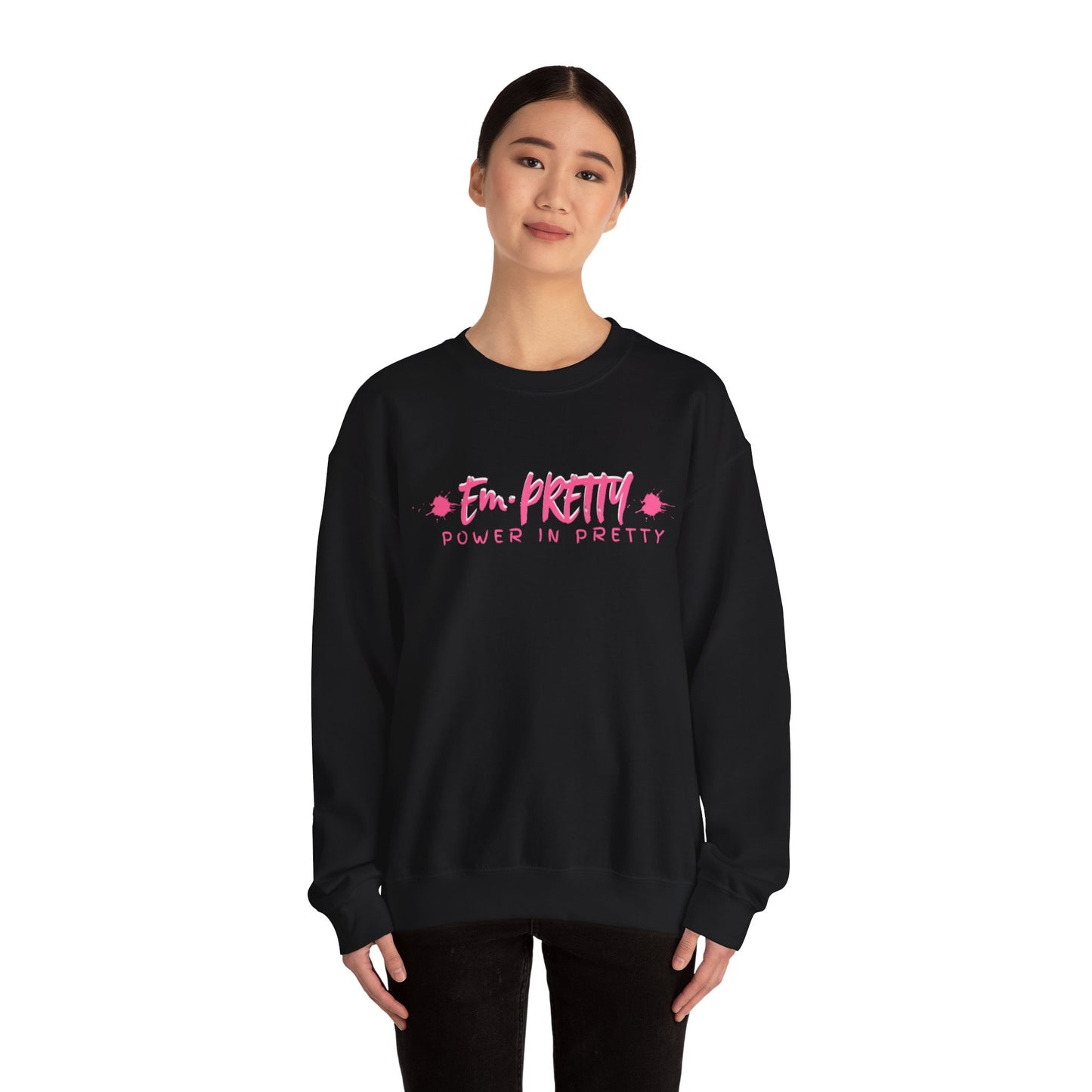 Power in Pretty Sweatshirt, Unisex Crewneck, Cozy Gift, Casual Style, Empowering Fashion, Perfect for All Occasions