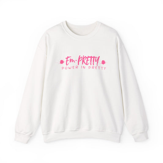 Power in Pretty Sweatshirt, Unisex Crewneck, Cozy Gift, Casual Style, Empowering Fashion, Perfect for All Occasions