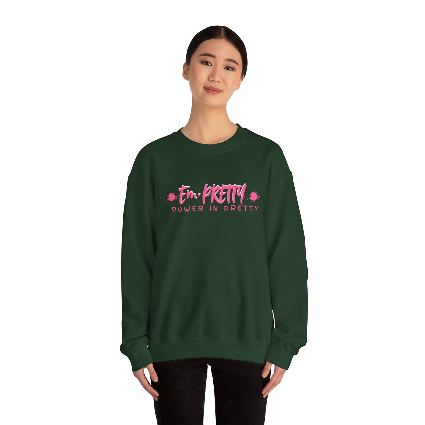 Power in Pretty Sweatshirt, Unisex Crewneck, Cozy Gift, Casual Style, Empowering Fashion, Perfect for All Occasions